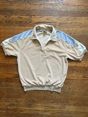 70s Velour Color block Vintage Kennington Polo